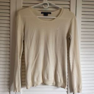 Creme Polo Sweater